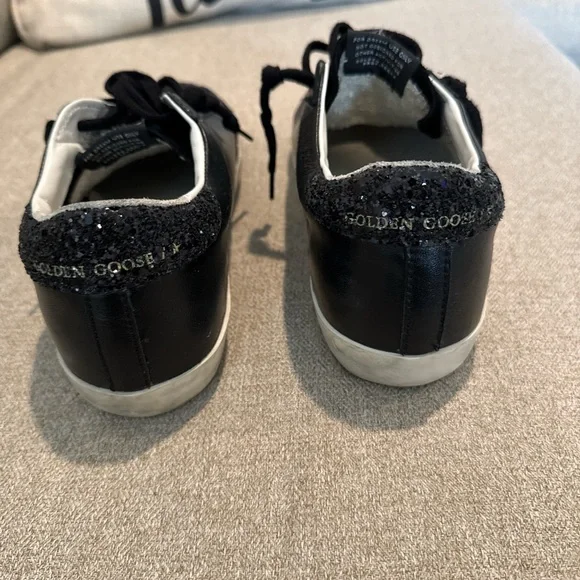 Golden Goose Black and White Women's Sneakers - Picture 3 of 8